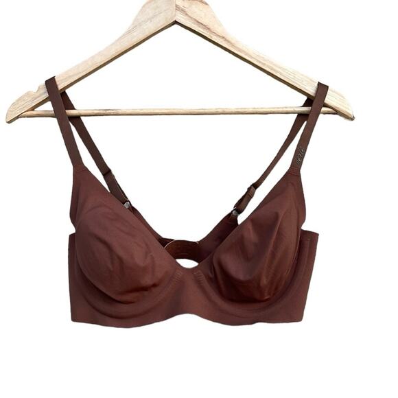 Smoothez by Aerie brown plunge underwire bra size 34C - Picture 1 of 8